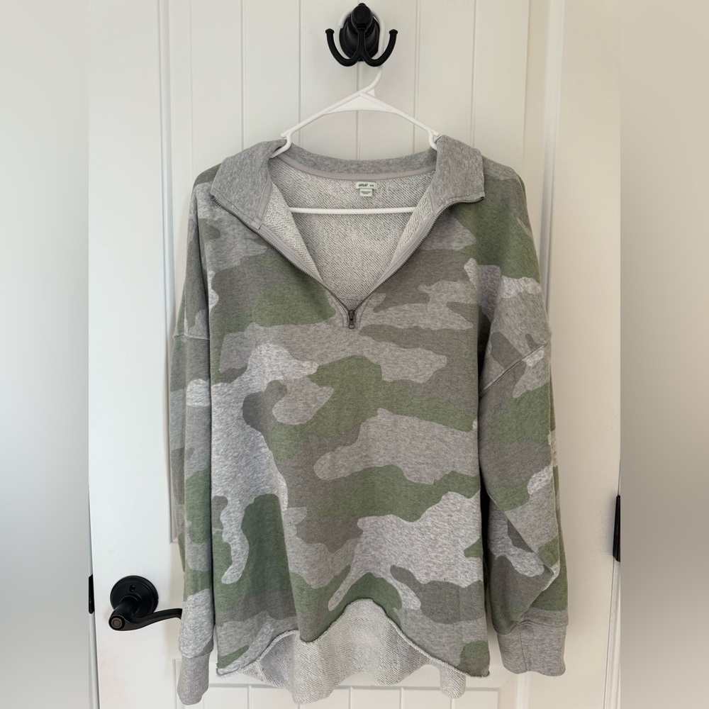 aerie camo crewneck